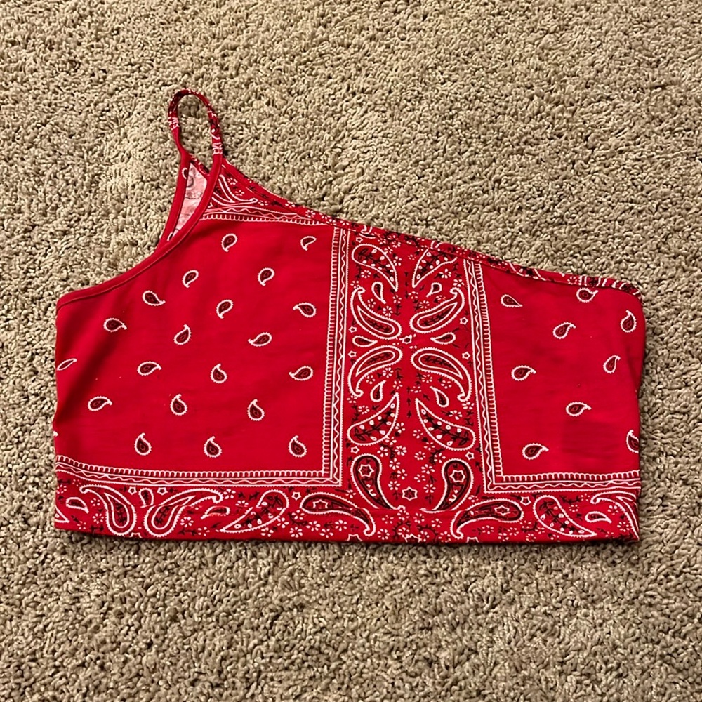 One strap bandana top